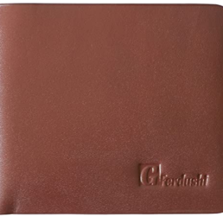 G Ferdushi Premium Men's Genuine Leather Bifold slim Wallet RFID Blocking with Flip ID Window Credit Card Holder for Men with Gift Bo
